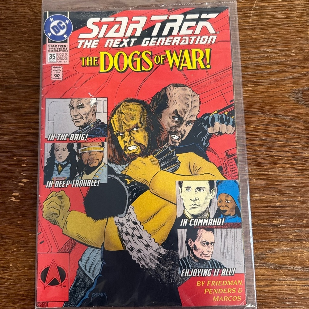 Star Trek TNG #35 (1992) • Worf / Klingon Story • Vintage DC Comics • VF Cond